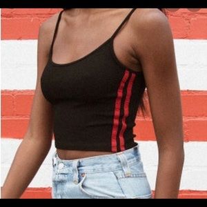 Brandy Melville Black and red Skylar tank